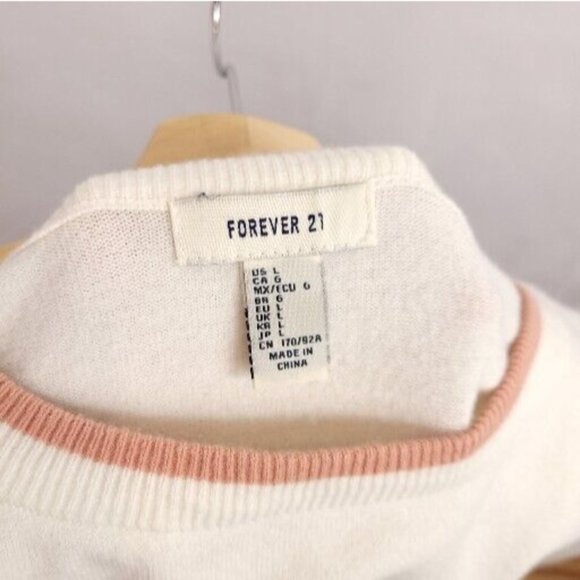 Forever 21 Soft Rainbow Sweater Size L - Picture 7 of 7